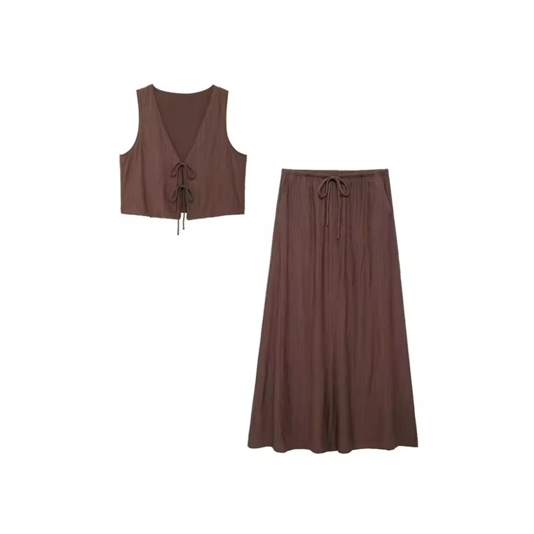 SONYA – Two-piece set with crop top & skirt